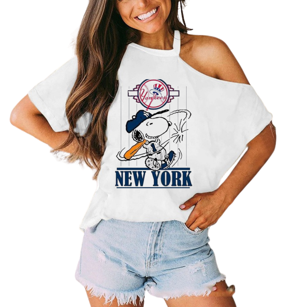 Strapless Casual Loose Camisole T-Shirt - Baseswear