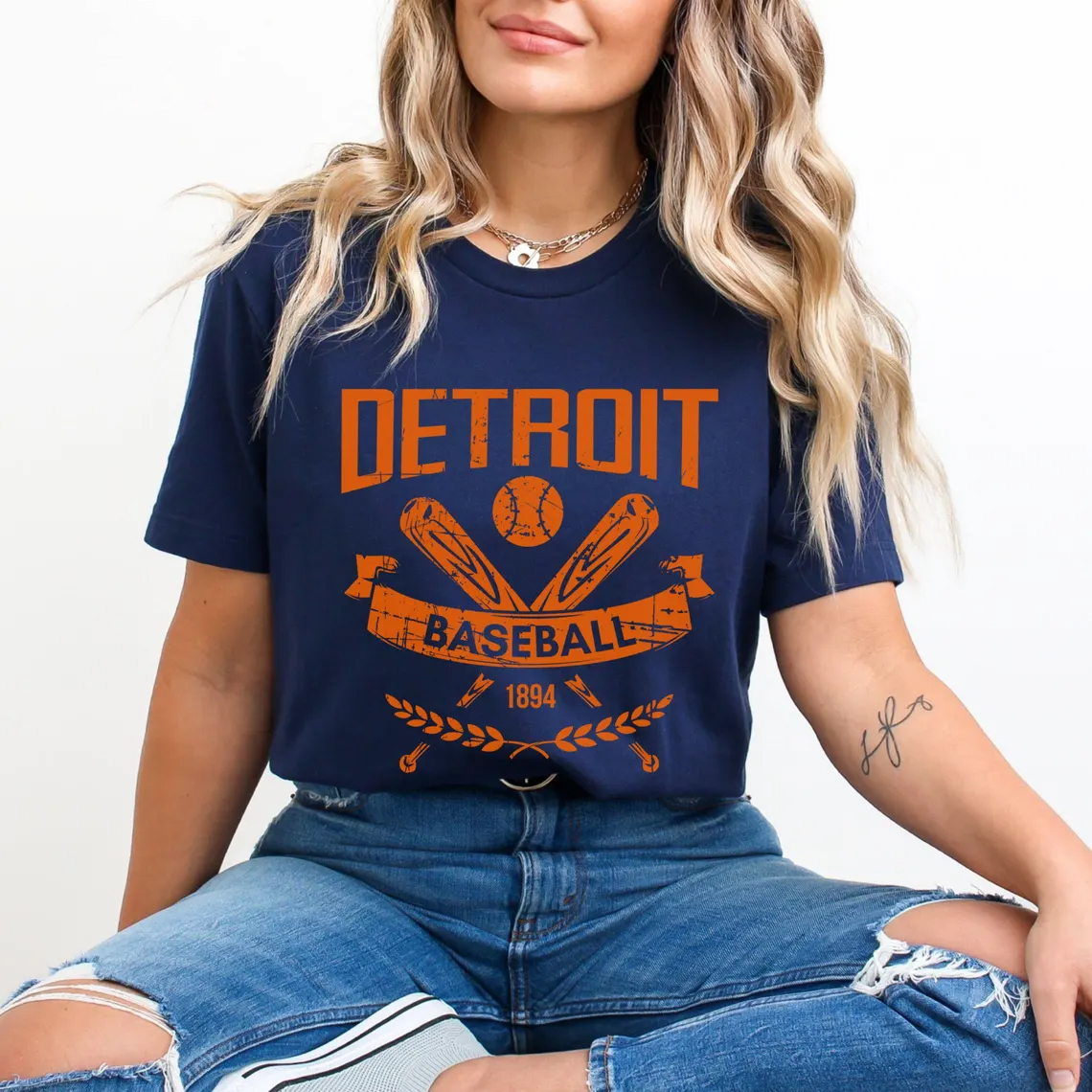 Detroit Tigers Baseball Tshirt - Baseswear
