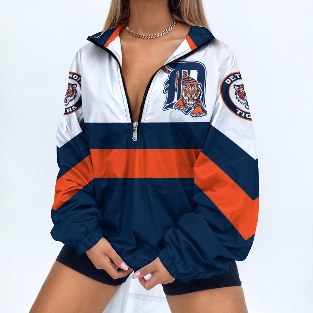Women's Baseball Print V Neck Zipper Sweatshirt Jacket - Baseswear