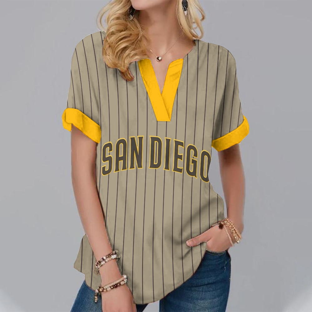 New Fashion Short Sleeve V-Neck Shirt - Baseswear
