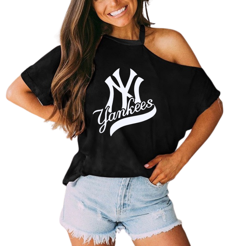 Strapless Casual Loose Camisole T-Shirt - Baseswear