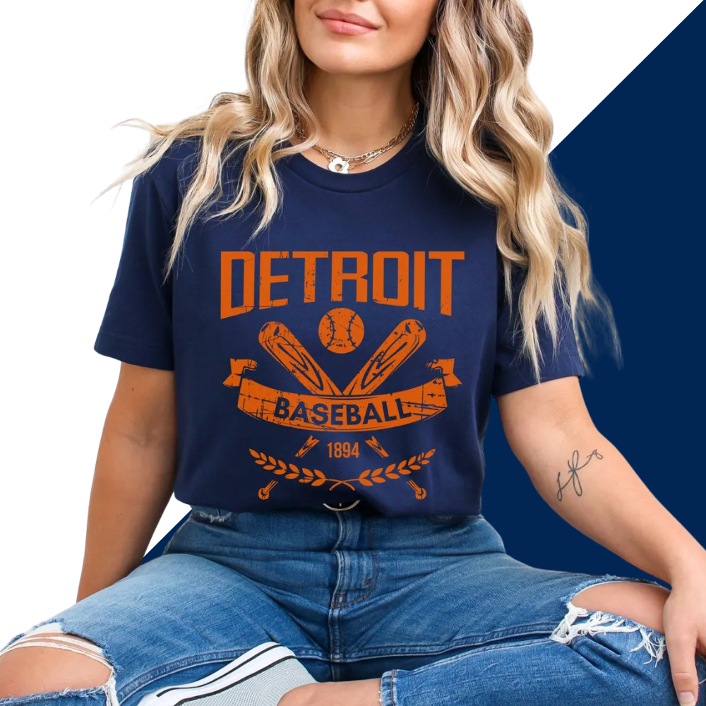 Detroit Tigers Baseball Tshirt - Baseswear