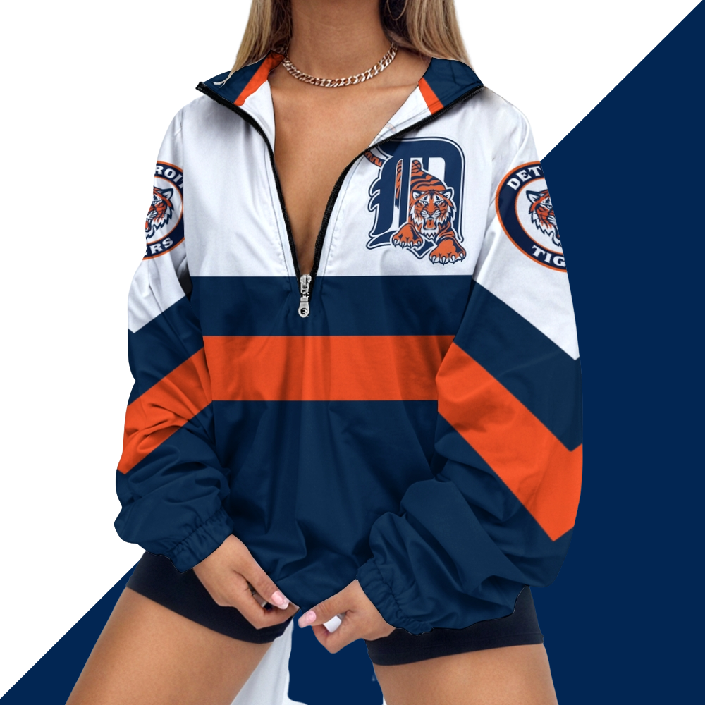 Women's Baseball Print V Neck Zipper Sweatshirt Jacket - Baseswear