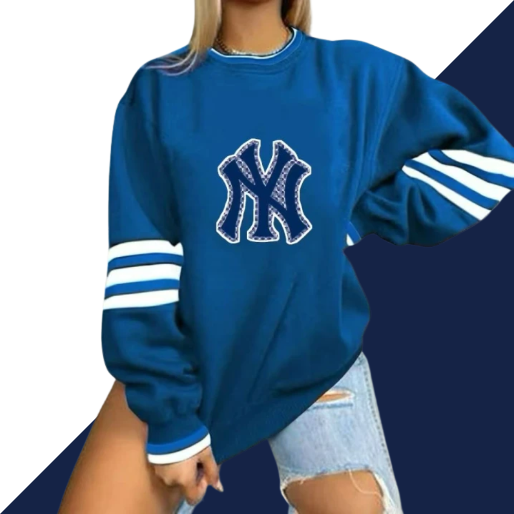 Women's Long Sleeve V-neck Pullover Sweatshirt - Baseswear