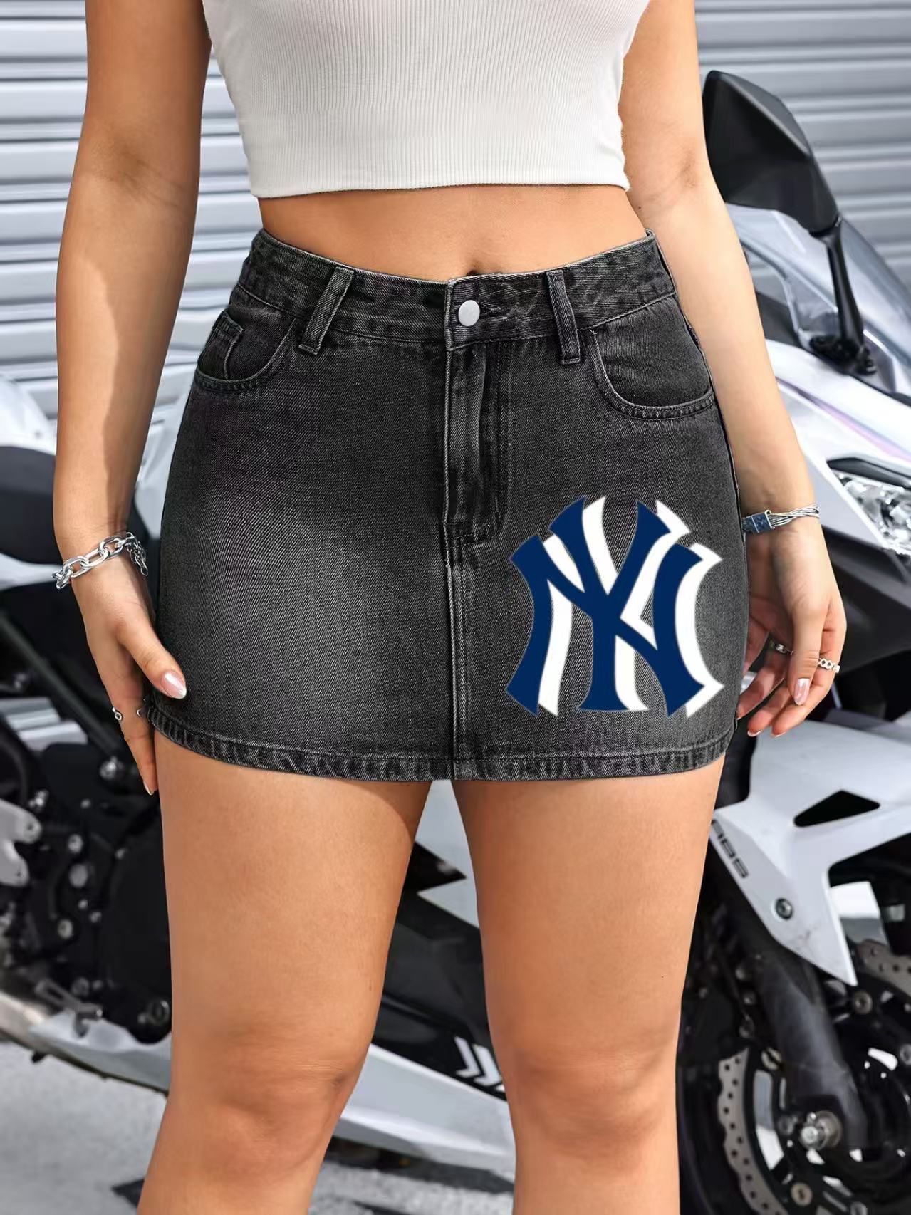 2025 Ladies Vintage Make-A-Pair Street Cowboy Short skirts and jeans - Baseswear