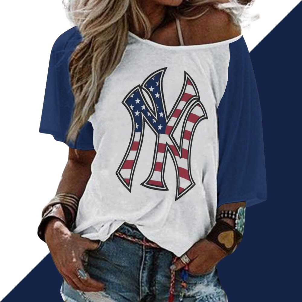 Ladies Sexy Strapless Printed T-Shirt - Baseswear