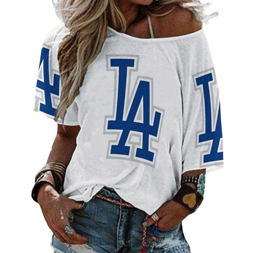 Ladies Sexy Strapless Printed T-Shirt - Baseswear