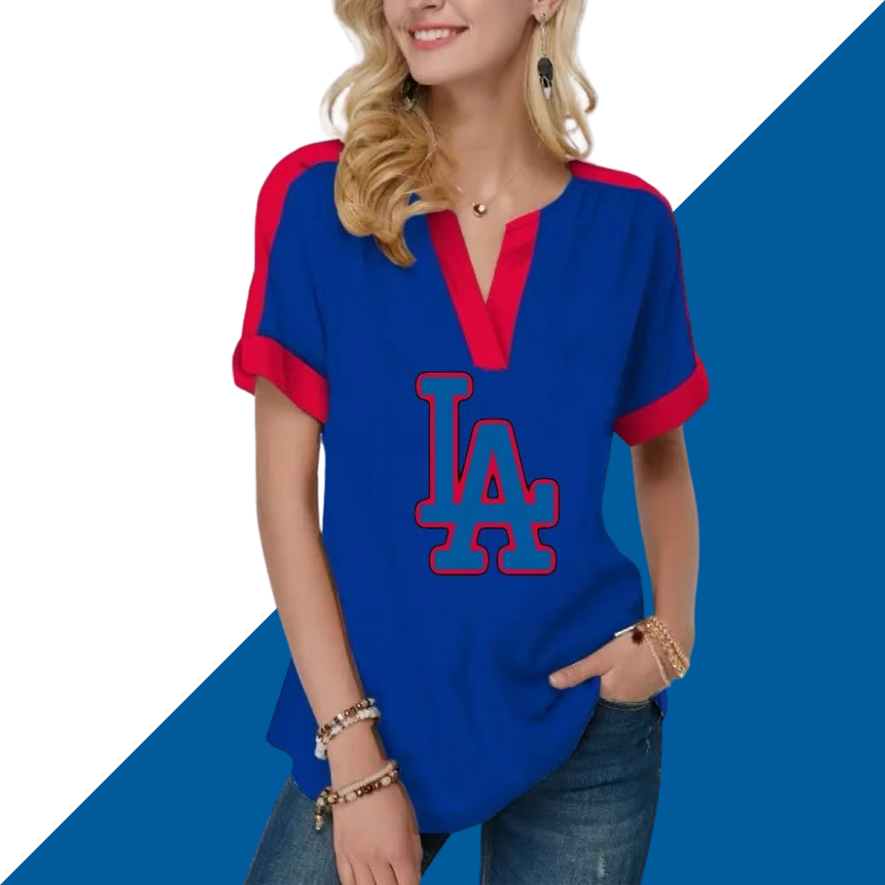 Fashion Short Sleeve V-Neck Shirt - Baseswear
