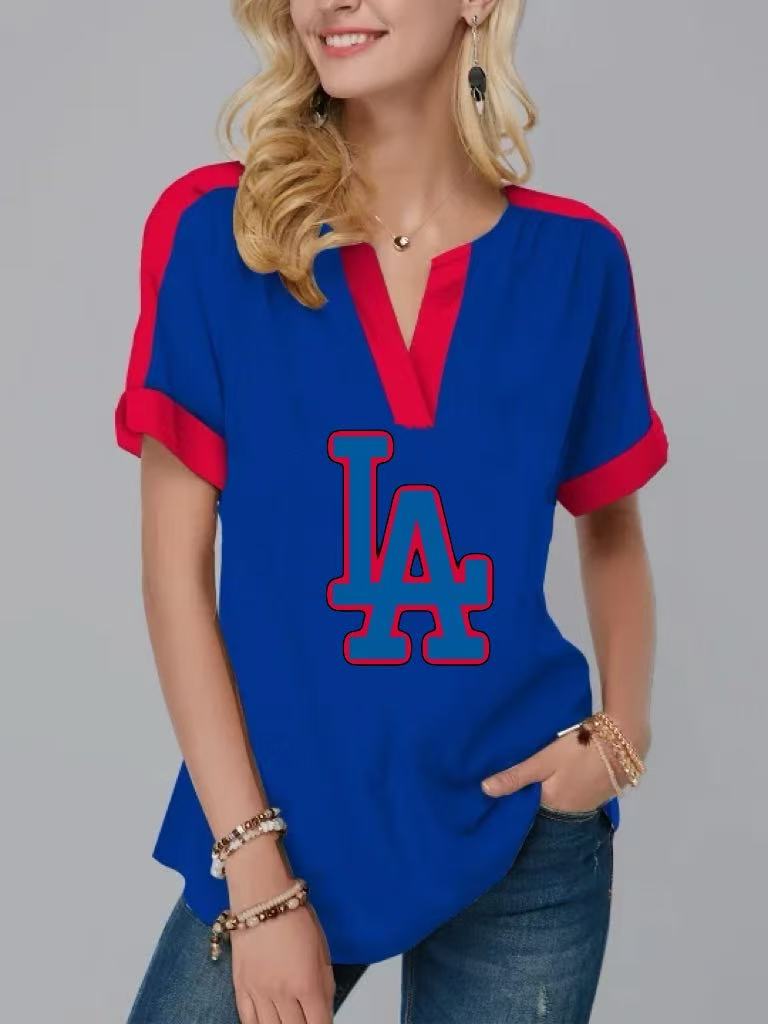 Fashion Short Sleeve V-Neck Shirt - Baseswear