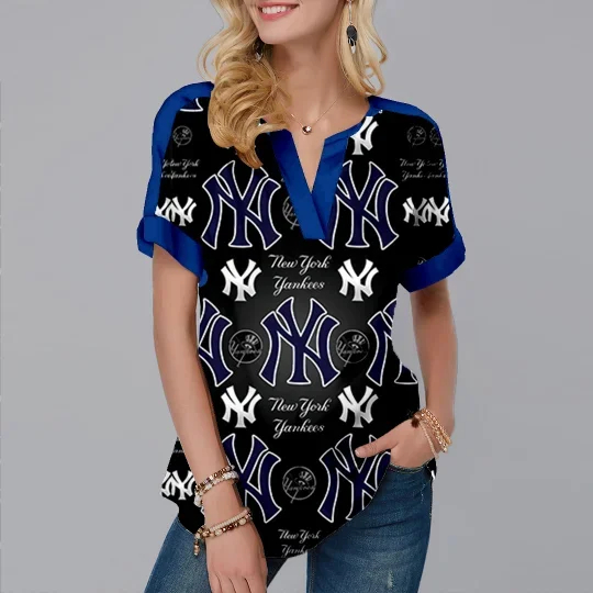 New Fashion Short Sleeve V-Neck Shirt - Baseswear