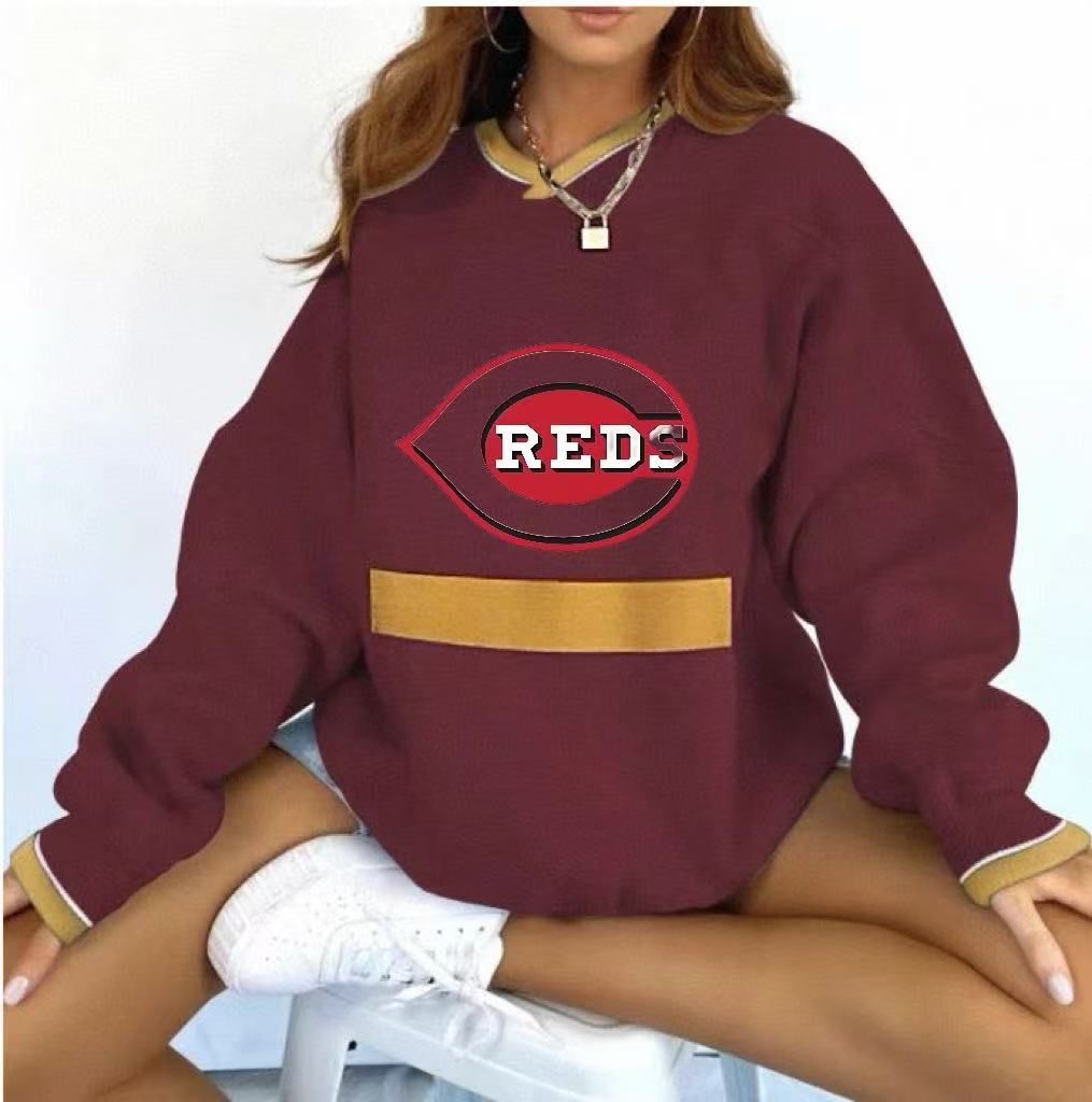Women's Long Sleeve V-neck Pullover Sweatshirt - Baseswear