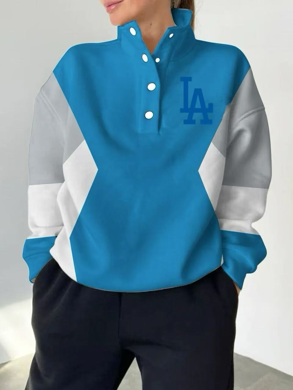 2024 New Design Casual Snap Mockneck Pullover - Baseswear