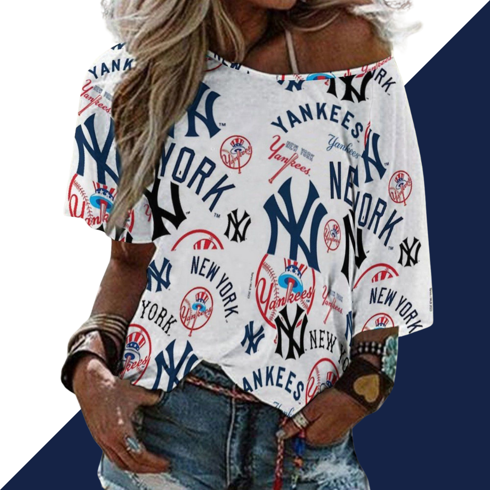 Ladies Sexy Strapless Printed T-Shirt - Baseswear