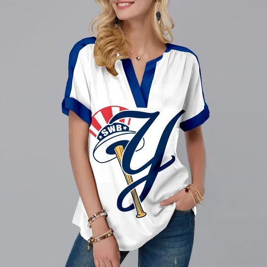 New Fashion Short Sleeve V-Neck Shirt - Baseswear