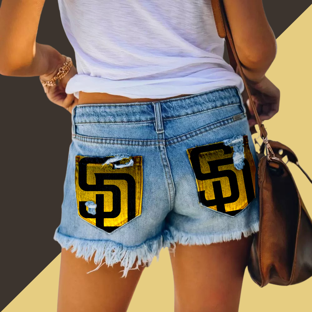 San Diego Distressed Cutoff Denim Shorts - Women - Baseswear