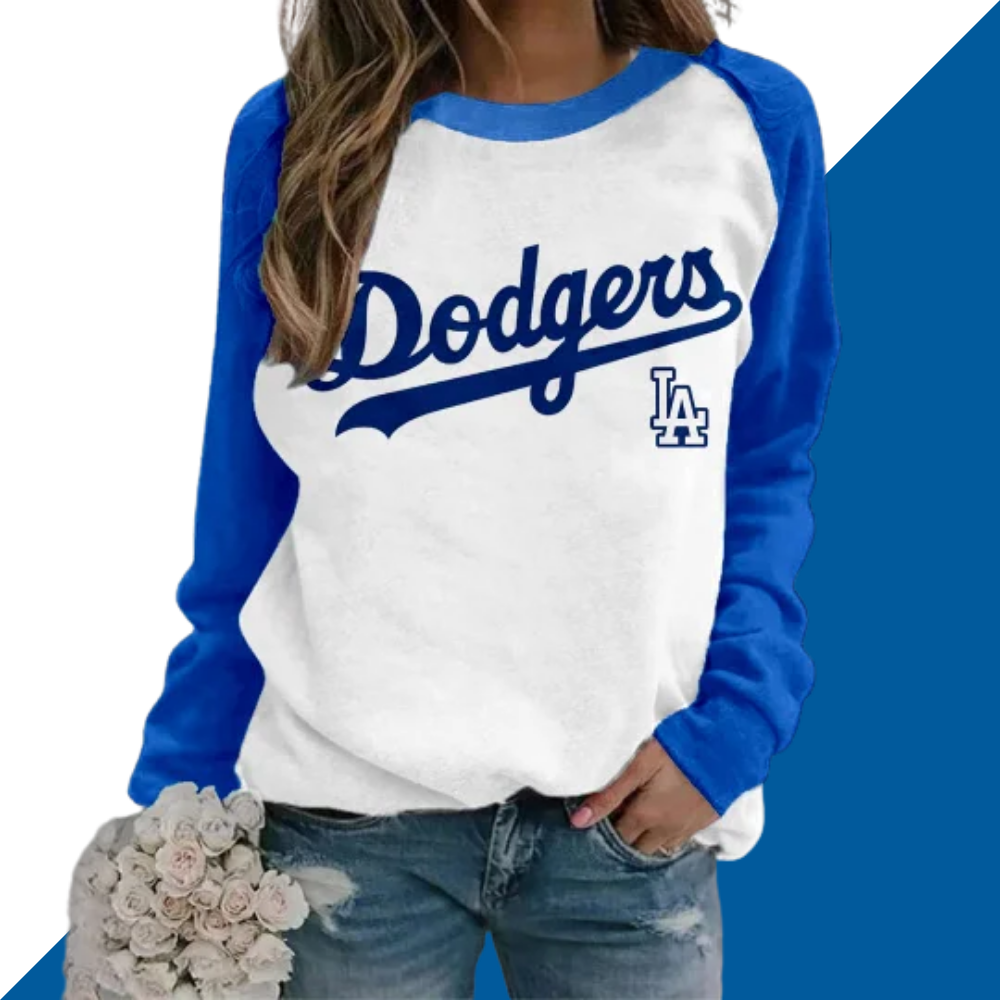 Fashion stitching Vintage Print crew neck Sweatshirt - Baseswear