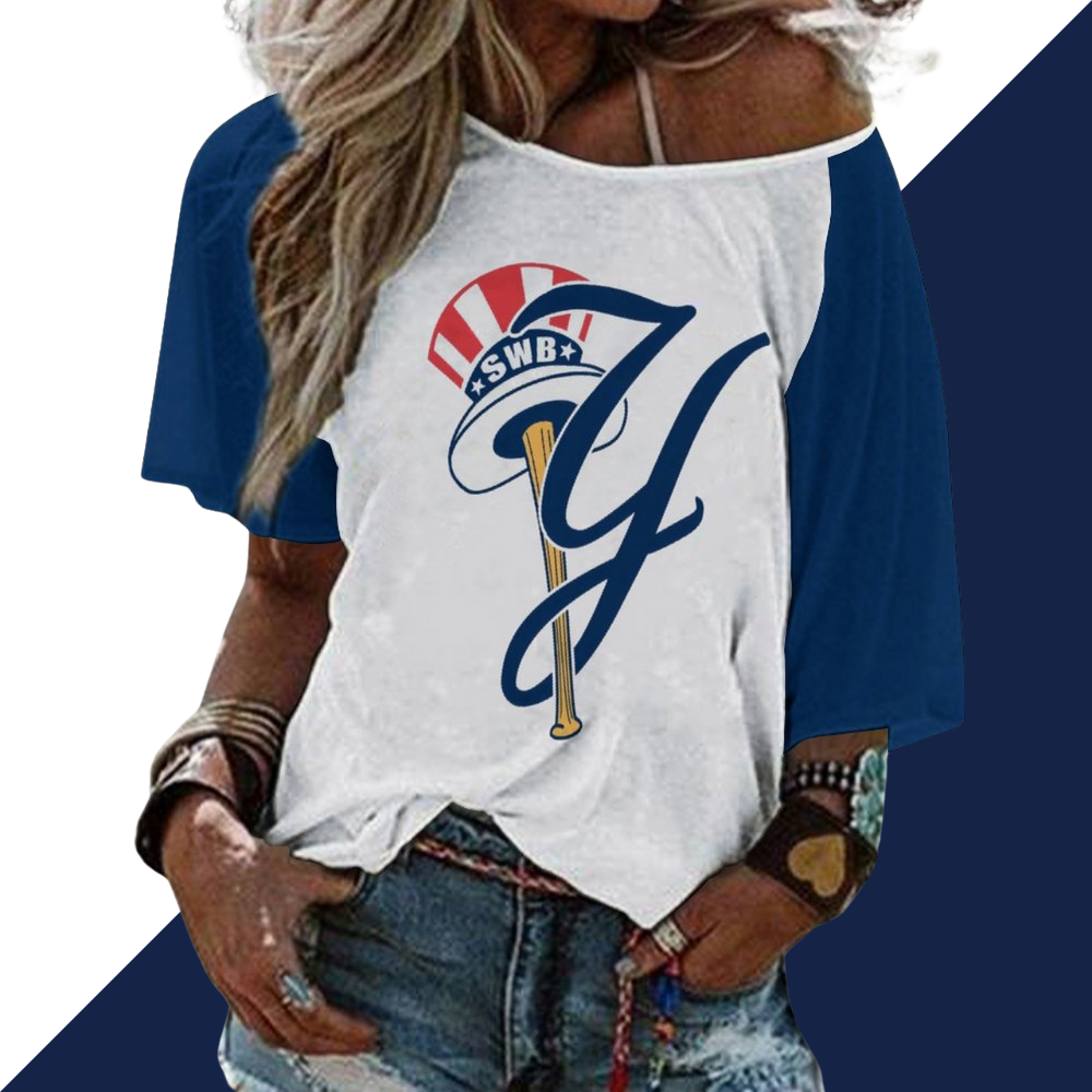 Ladies Sexy Strapless Printed T-Shirt - Baseswear