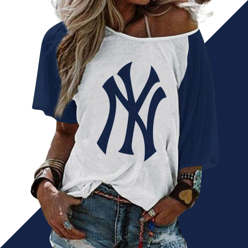 Ladies Sexy Strapless Printed T-Shirt - Baseswear