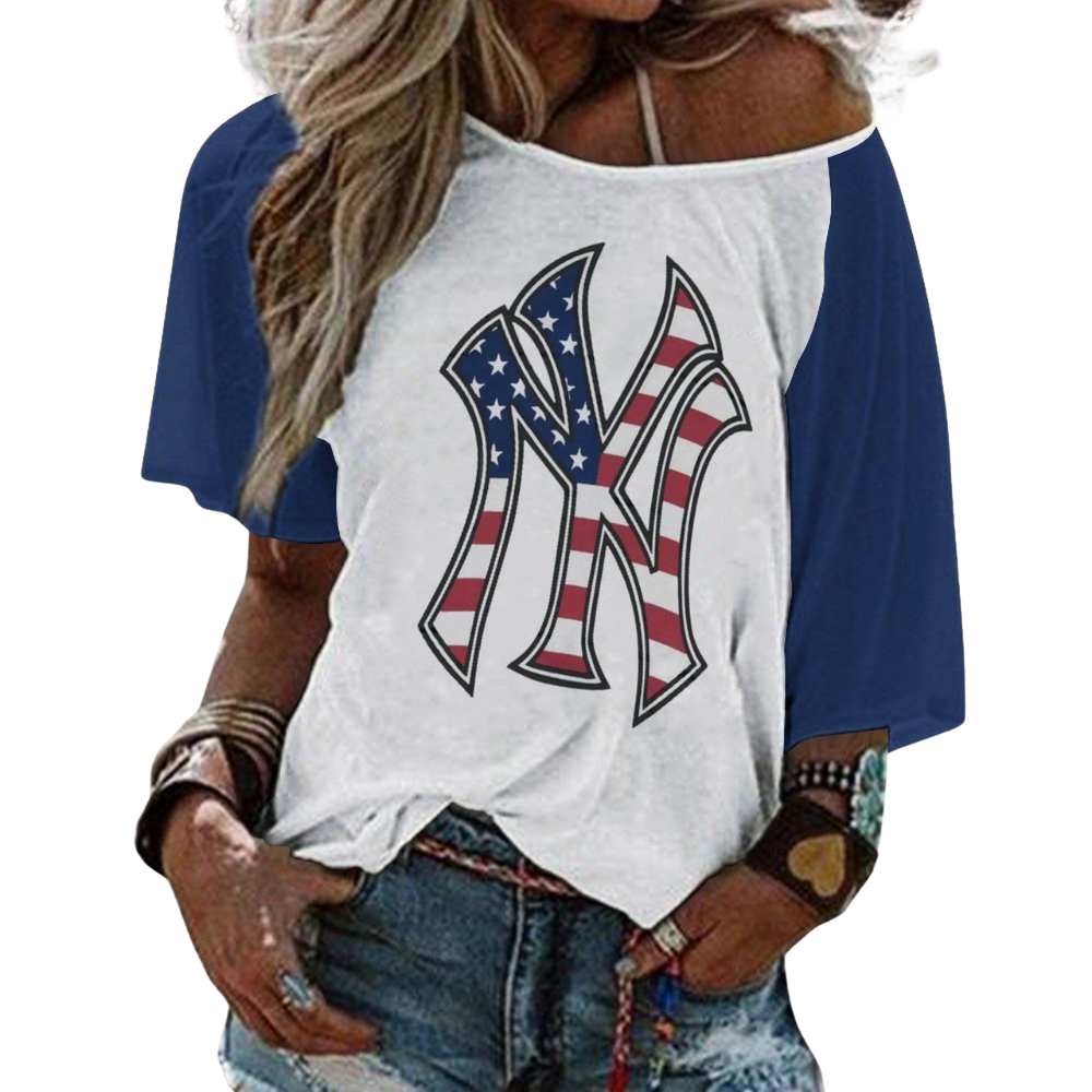 Ladies Sexy Strapless Printed T-Shirt - Baseswear
