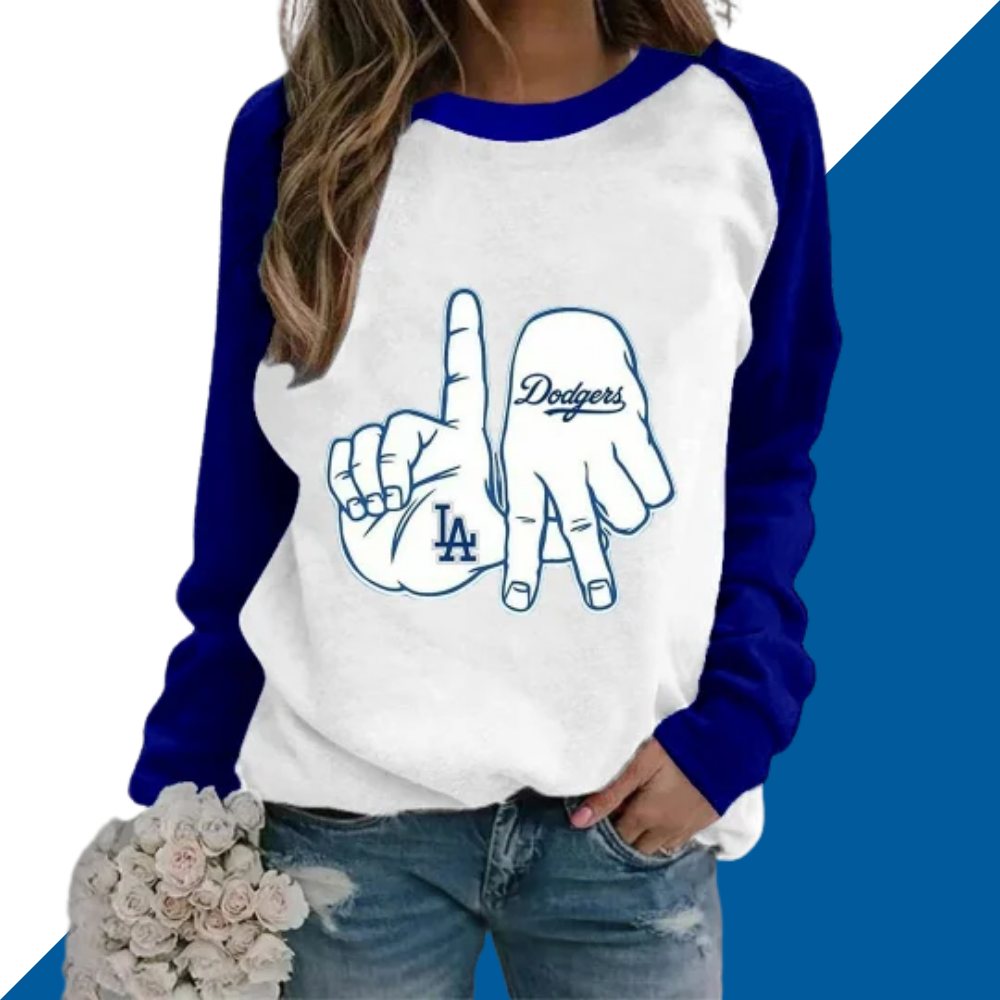 Fashion stitching Vintage Print crew neck Sweatshirt - Baseswear