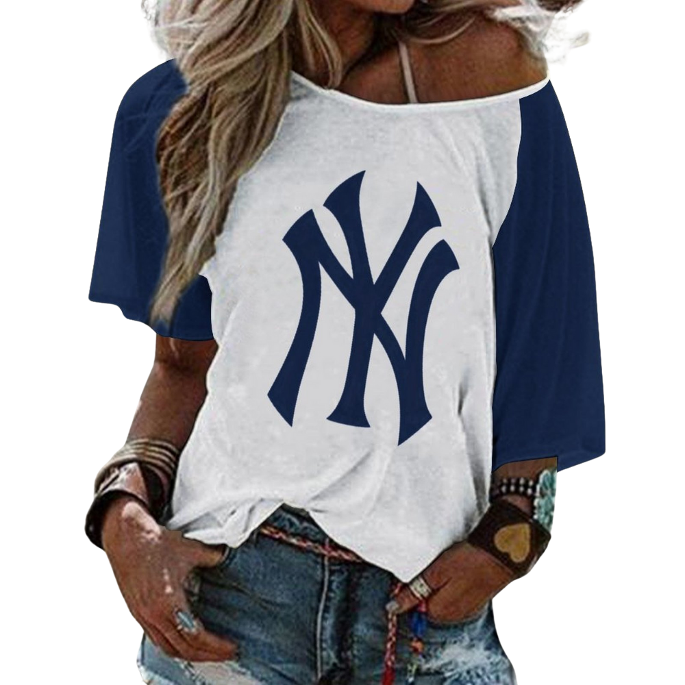 Ladies Sexy Strapless Printed T-Shirt - Baseswear