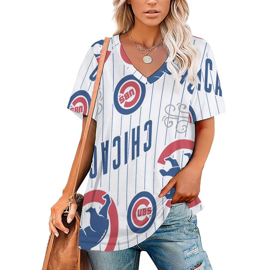 2025 summer loose women's V-neck - Baseswear