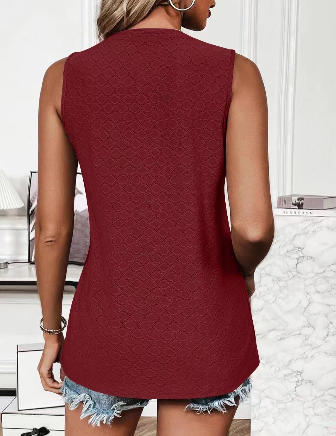 2025 spring and summer new round neck vest T-shirt top - Baseswear