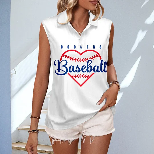 Printed American V-Neck Short Sleeve T-Shirt Top Women's - Baseswear