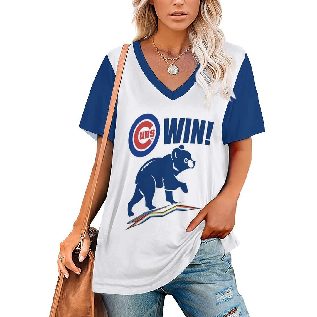 2025 summer loose women's V-neck - Baseswear