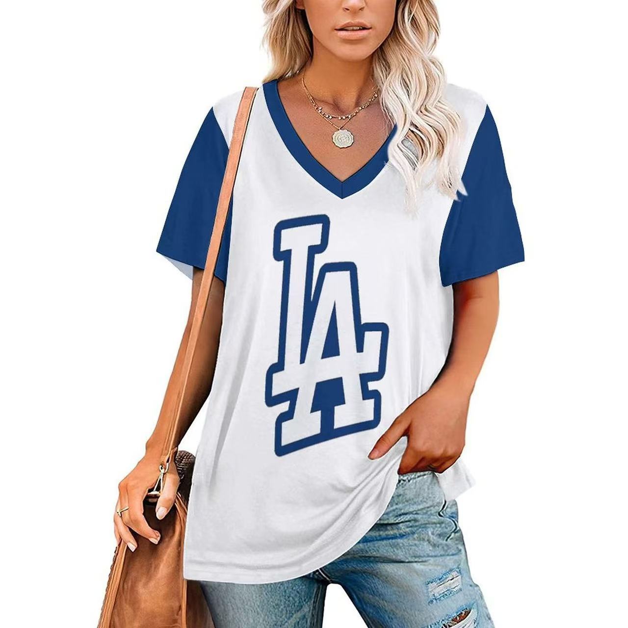 2025 summer loose women's V-neck - Baseswear