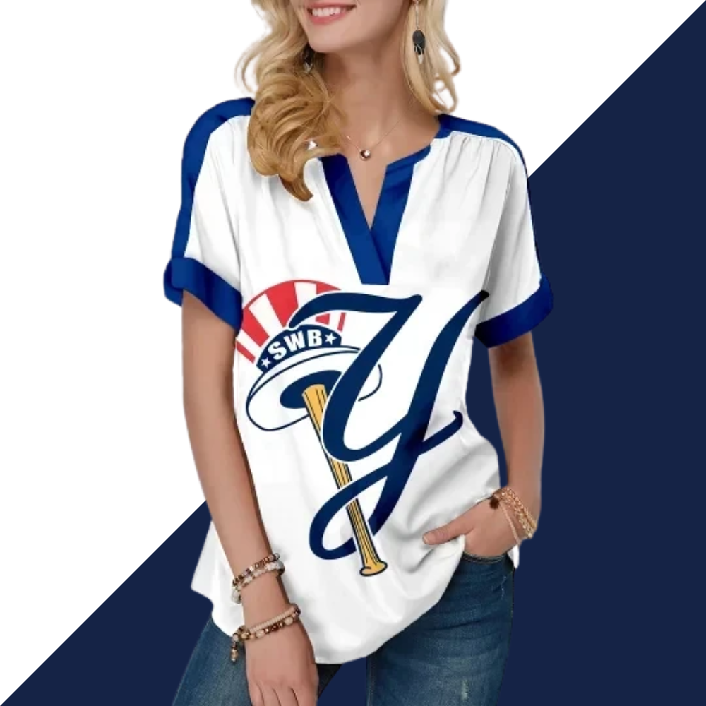 New Fashion Short Sleeve V-Neck Shirt - Baseswear