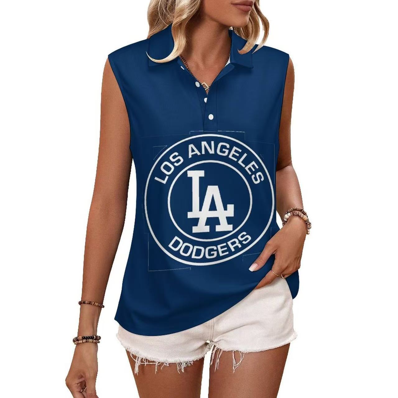 Printed American V-Neck Short Sleeve T-Shirt Top Women's - Baseswear