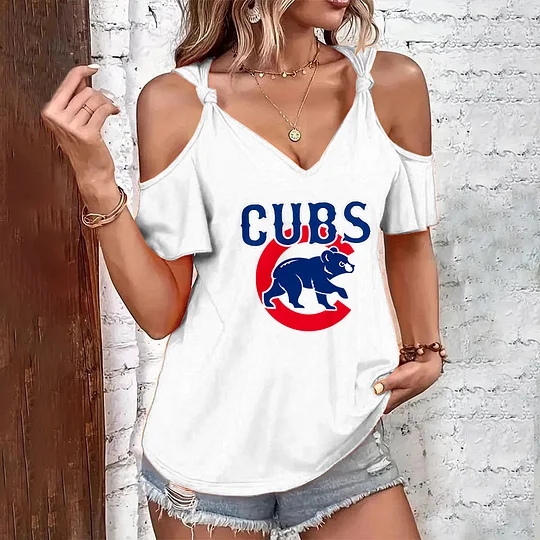 Casual V-neck short-sleeved T-shirt - Baseswear