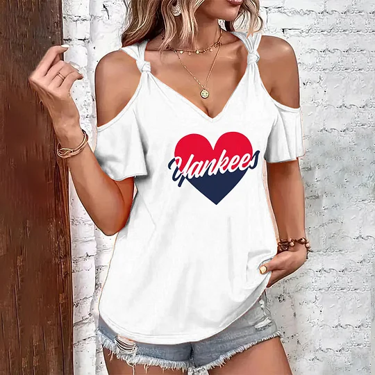 Casual V-neck short-sleeved T-shirt - Baseswear