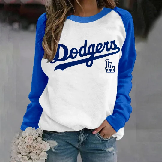 Fashion stitching Vintage Print crew neck Sweatshirt - Baseswear