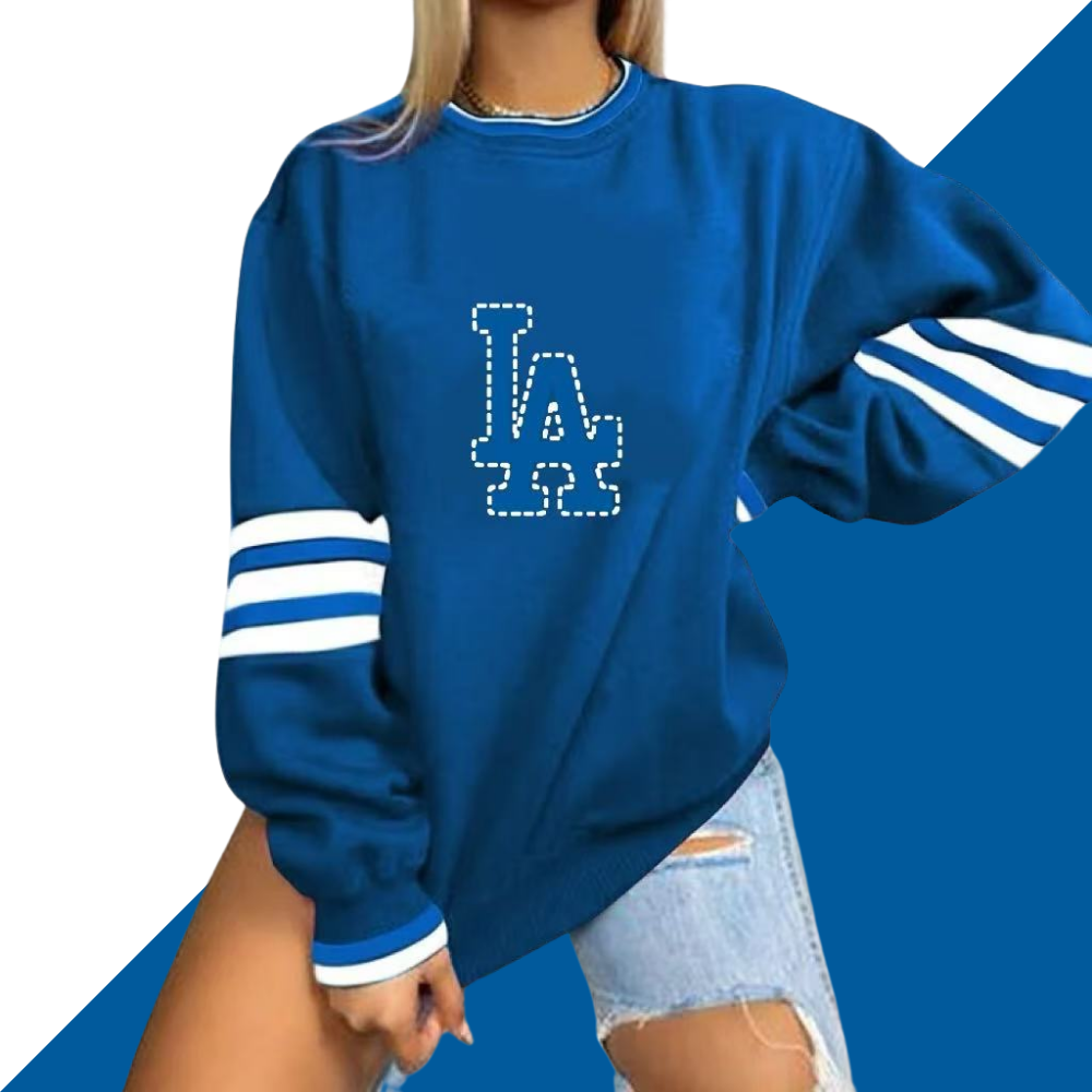 Women's Long Sleeve V-neck Pullover Sweatshirt - Baseswear