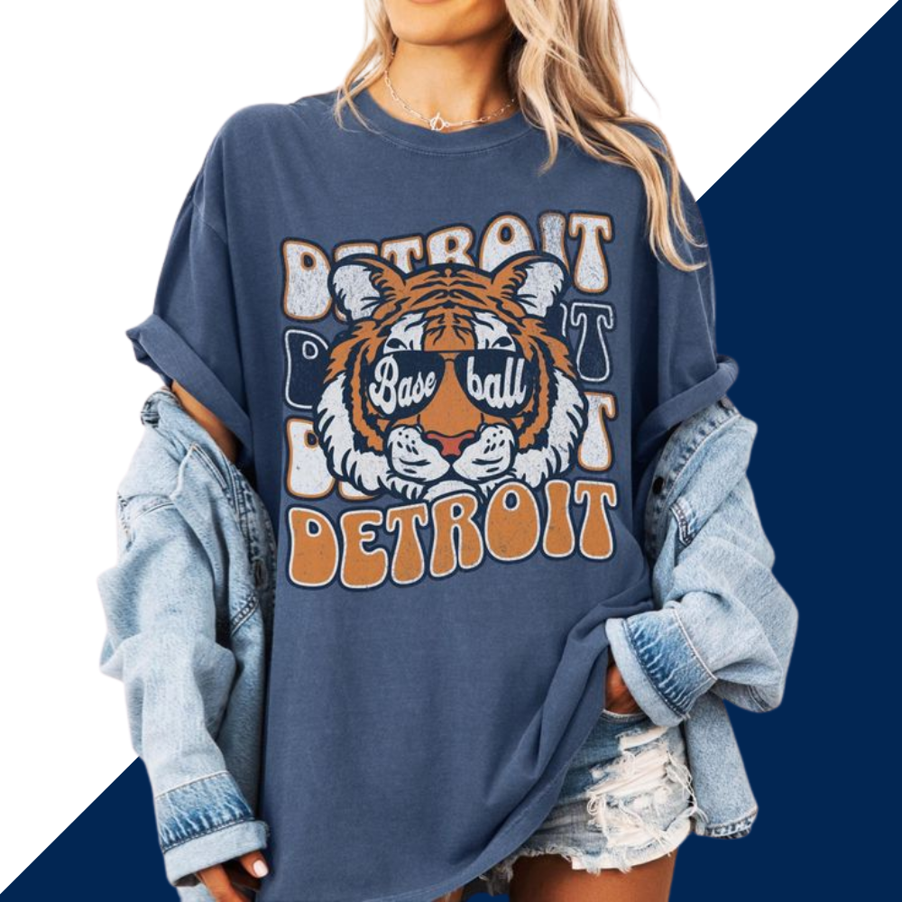 Detroit Tigers Baseball Tshirt - Baseswear