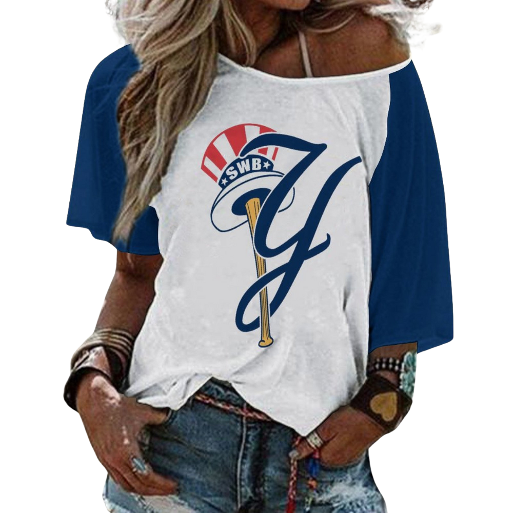 Ladies Sexy Strapless Printed T-Shirt - Baseswear