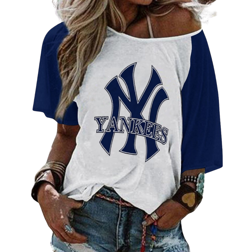 Ladies Sexy Strapless Printed T-Shirt - Baseswear