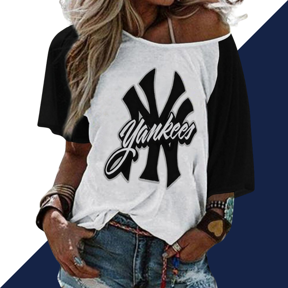 Ladies Sexy Strapless Printed T-Shirt - Baseswear