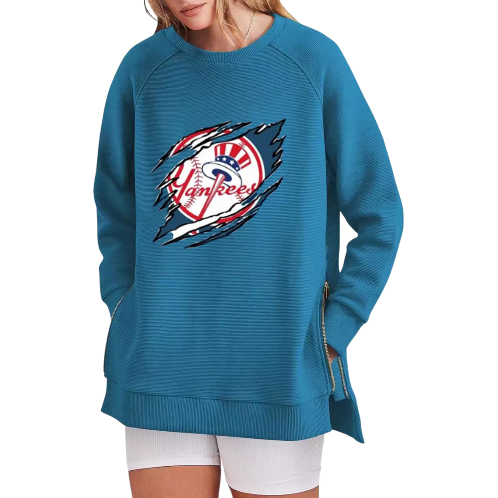 Casual Loose Printed Sweatshirt - Baseswear