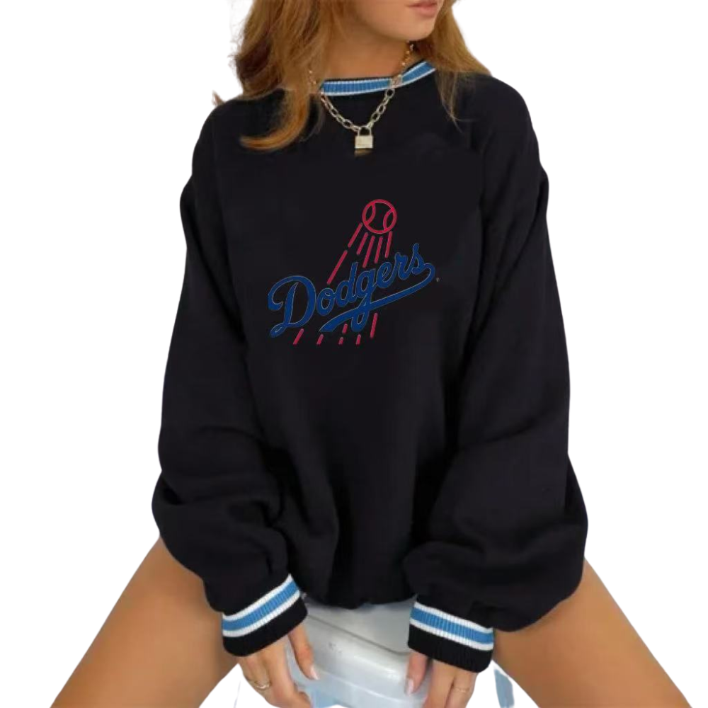 Women's Long Sleeve V-neck Pullover Sweatshirt - Baseswear