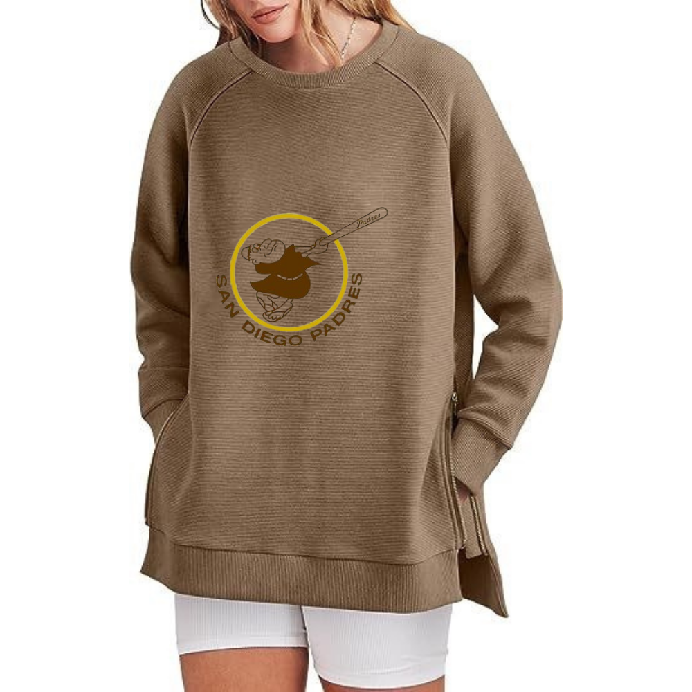 Casual Loose Printed Sweatshirt - Baseswear