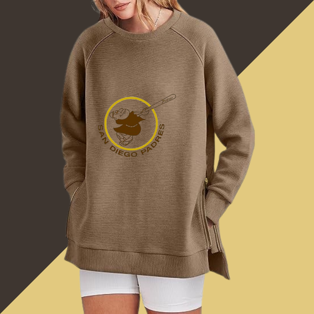 Casual Loose Printed Sweatshirt - Baseswear