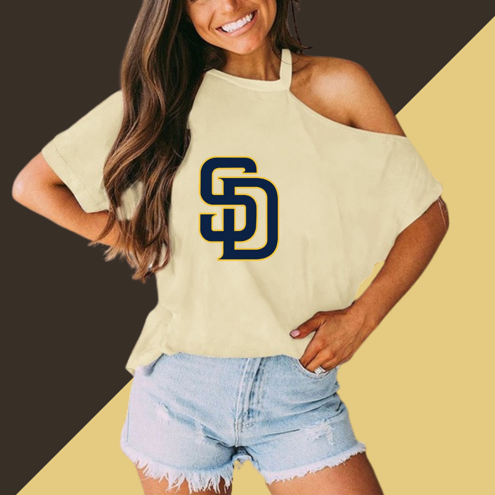 Strapless Casual Loose Camisole T-Shirt - Baseswear