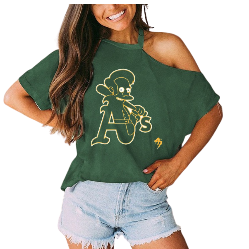 Strapless Casual Loose Camisole T-Shirt - Baseswear