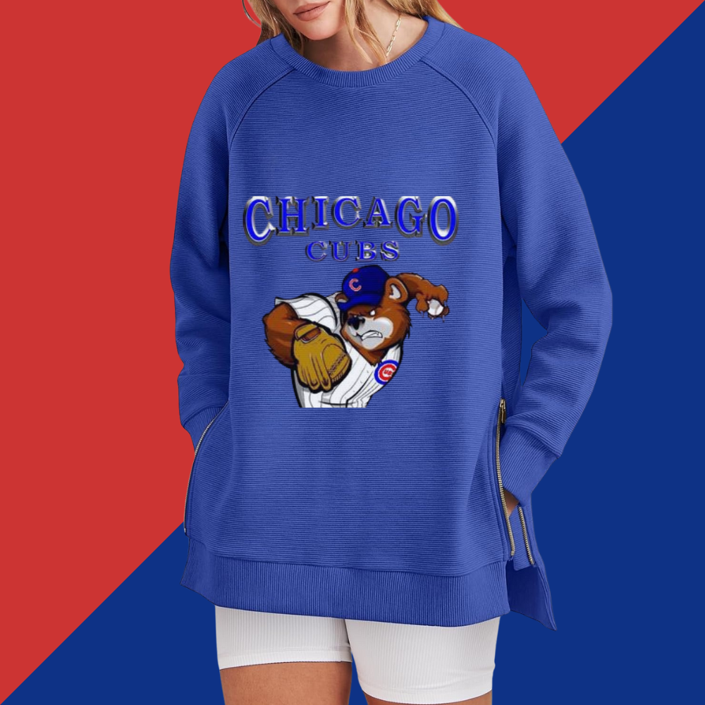 Casual Loose Printed Sweatshirt - Baseswear