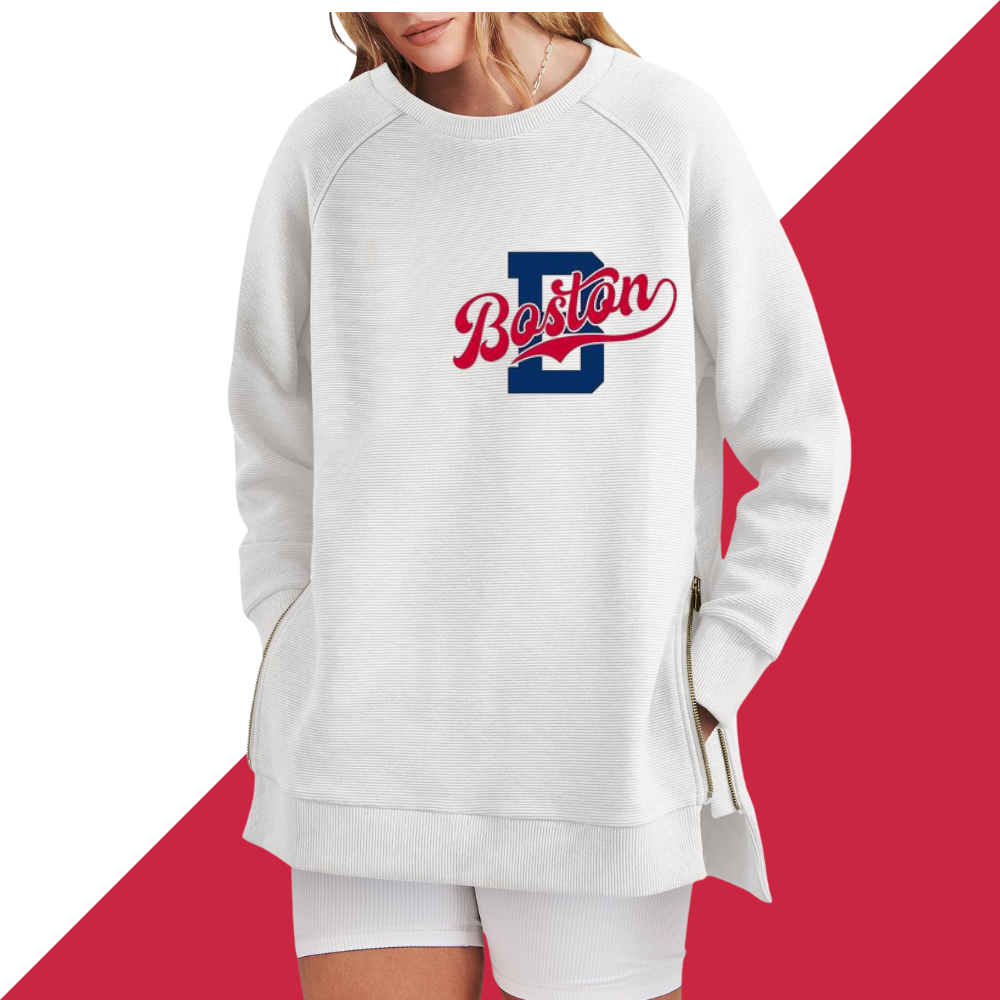 Casual Loose Printed Sweatshirt - Baseswear