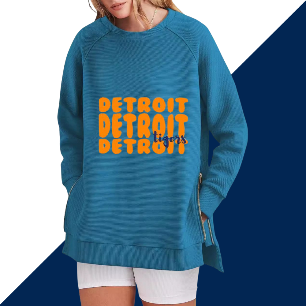 Casual Loose Printed Sweatshirt - Baseswear