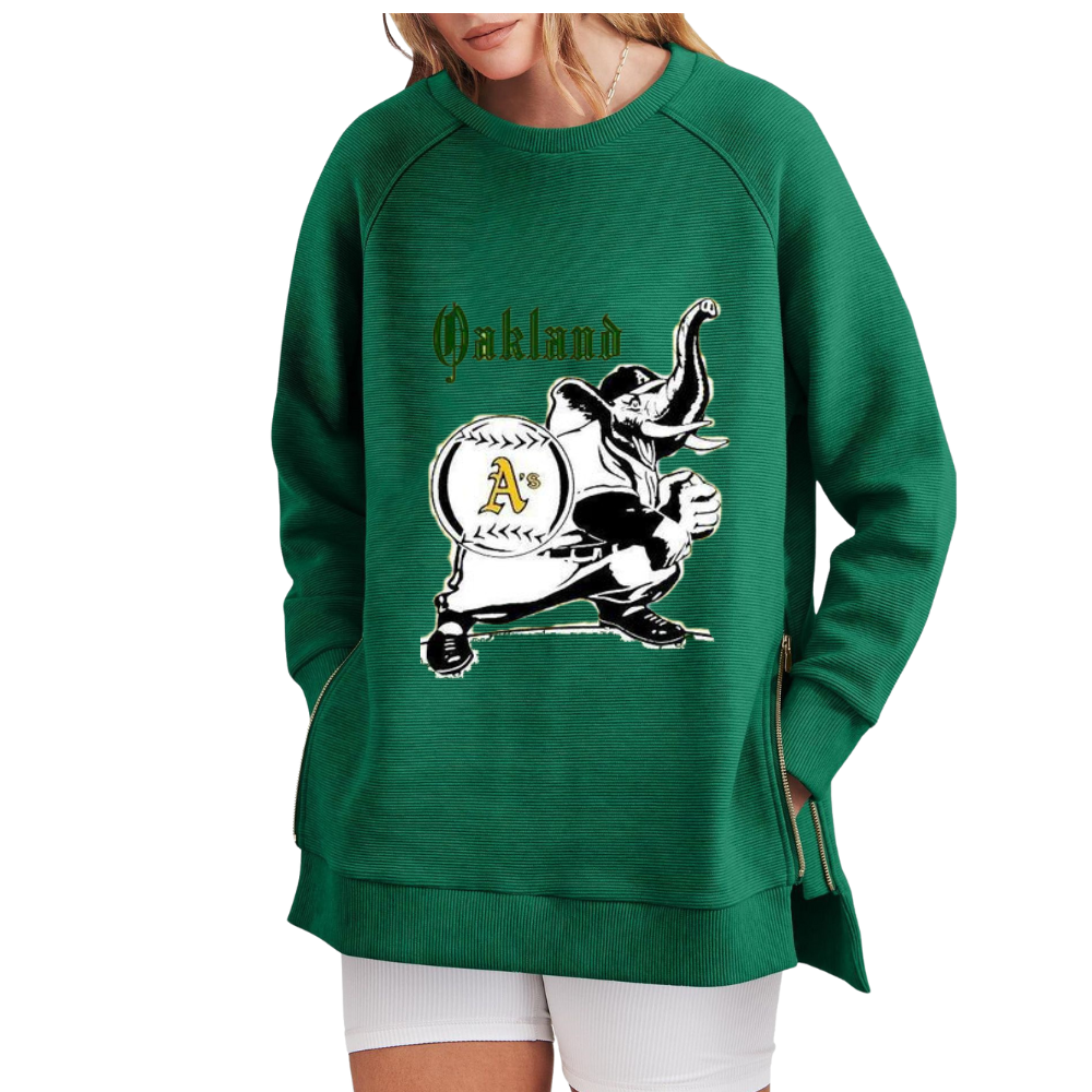 Casual Loose Printed Sweatshirt - Baseswear